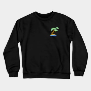 One small picture: Serene bonsai in watercolors Crewneck Sweatshirt